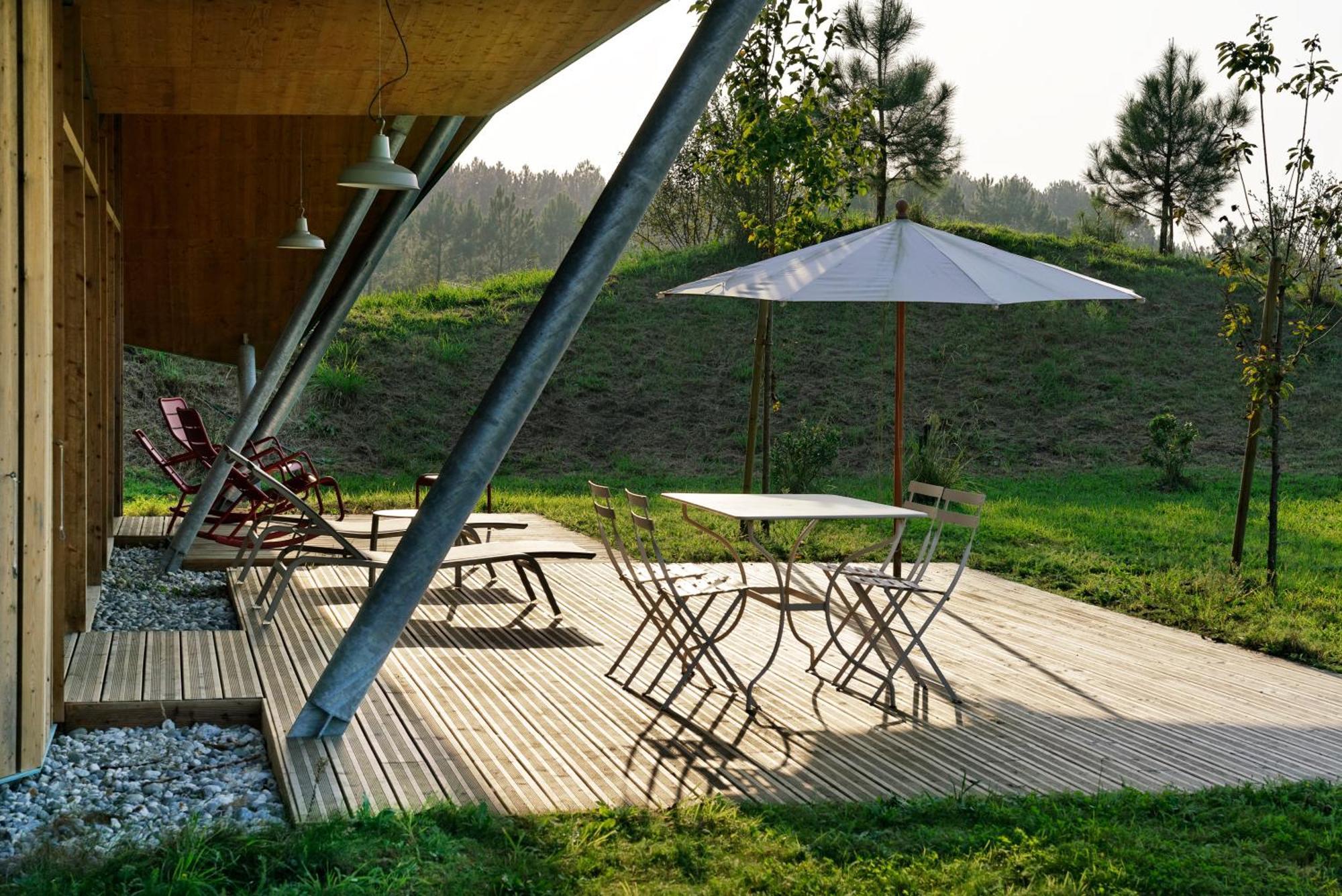Les Échasses Golf&Surf Eco Lodge Saubion Exterior foto